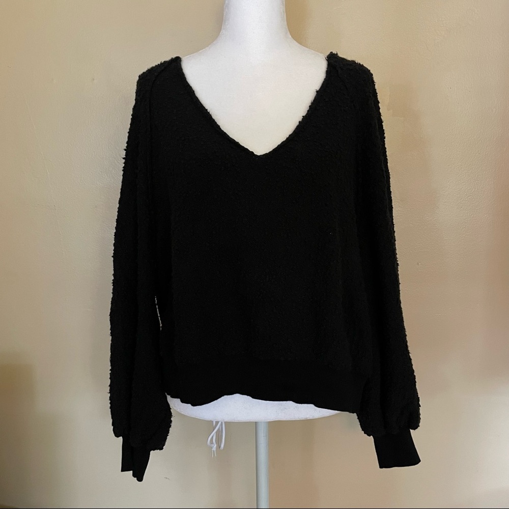 Free People V-Neck Sweater, Size Medium